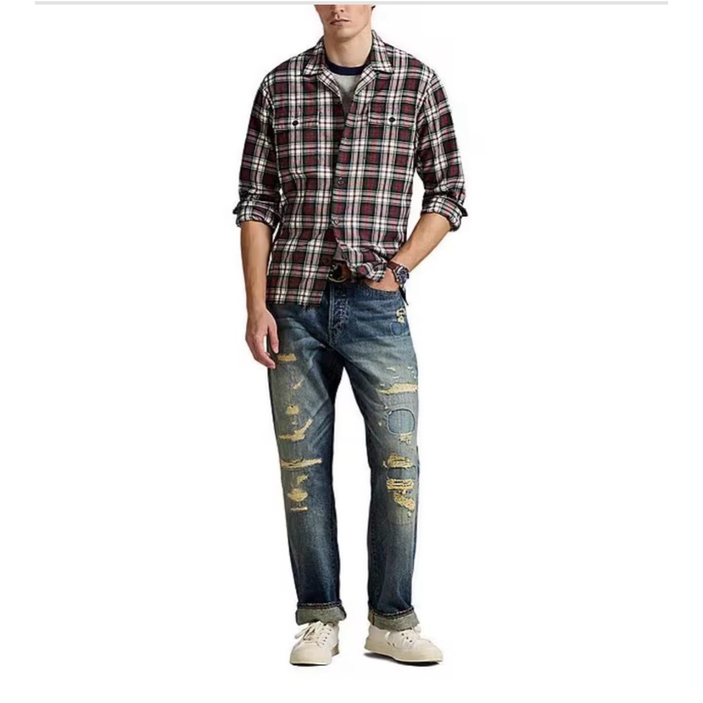NWT Polo Ralph Lauren Men's Long Sleeve Plaid Button Down‎ Shirt